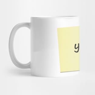 I Love You Post it Note Mug